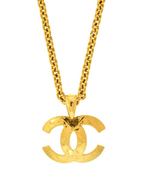 cadena con coco chanel pendant|vintage chanel necklace.